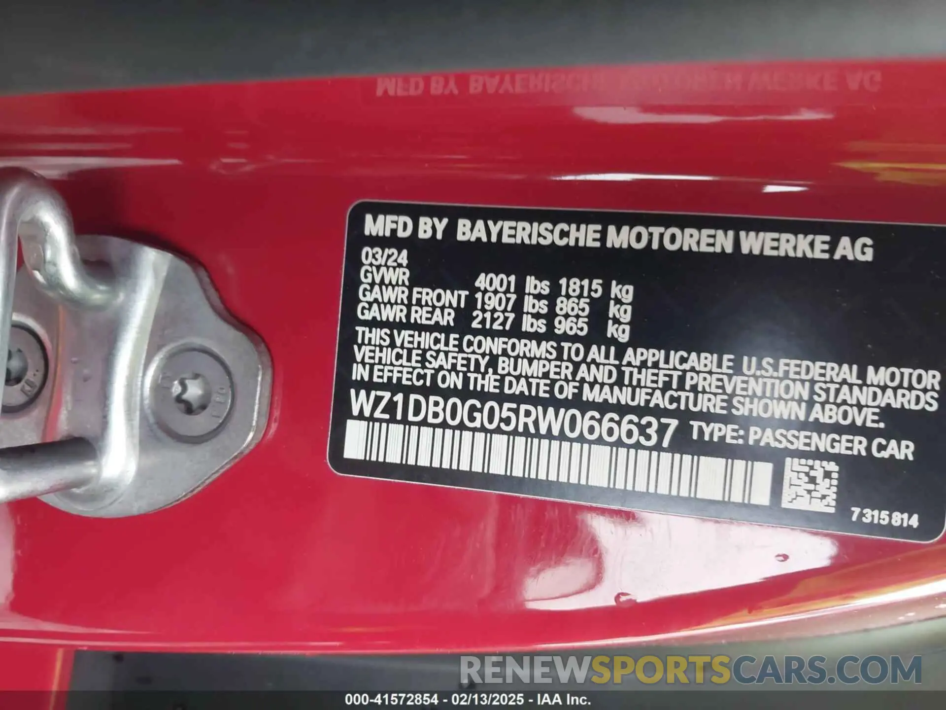 10 Photograph of a damaged car WZ1DB0G05RW066637 TOYOTA GR SUPRA 2024