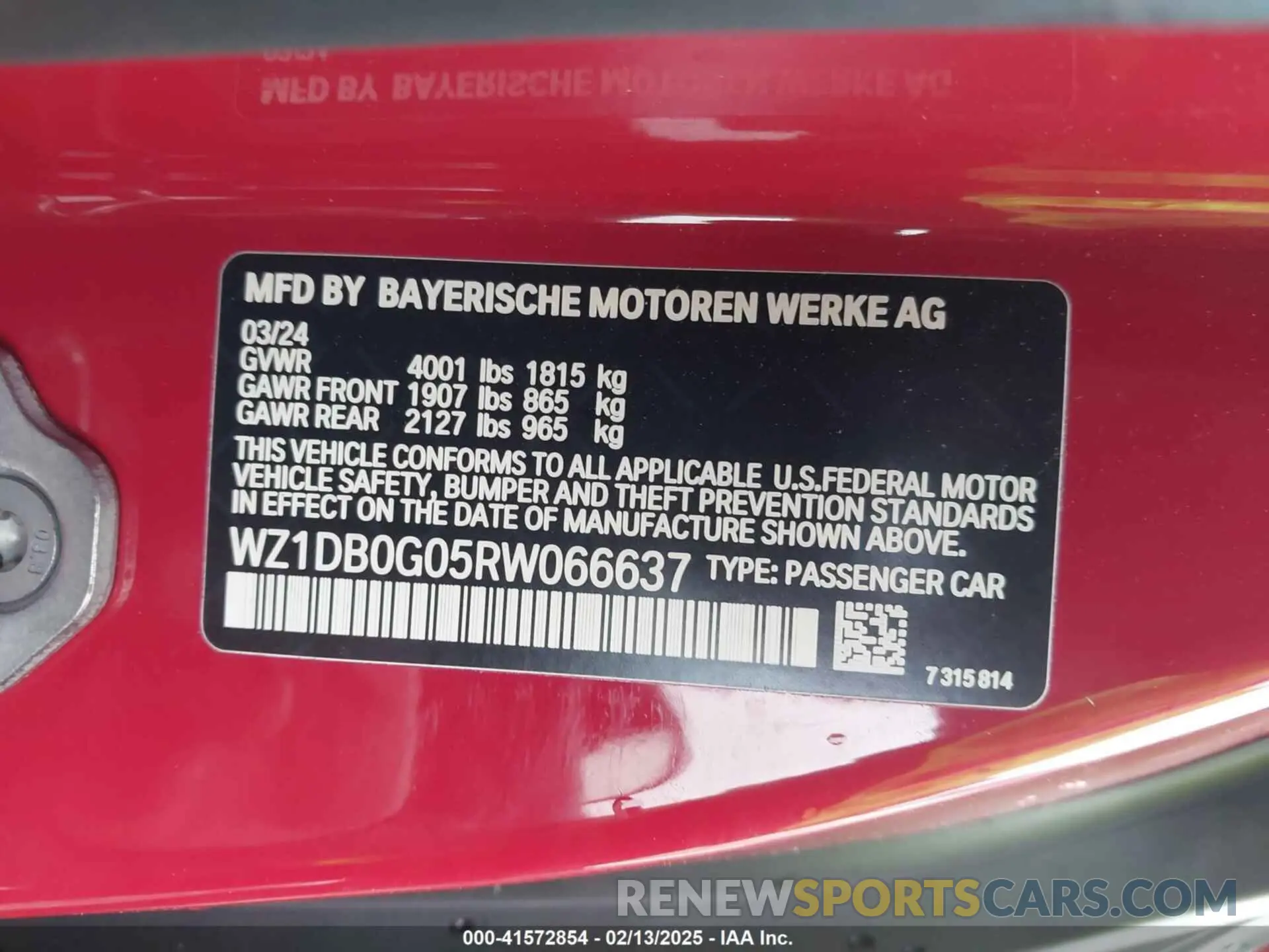 9 Photograph of a damaged car WZ1DB0G05RW066637 TOYOTA GR SUPRA 2024