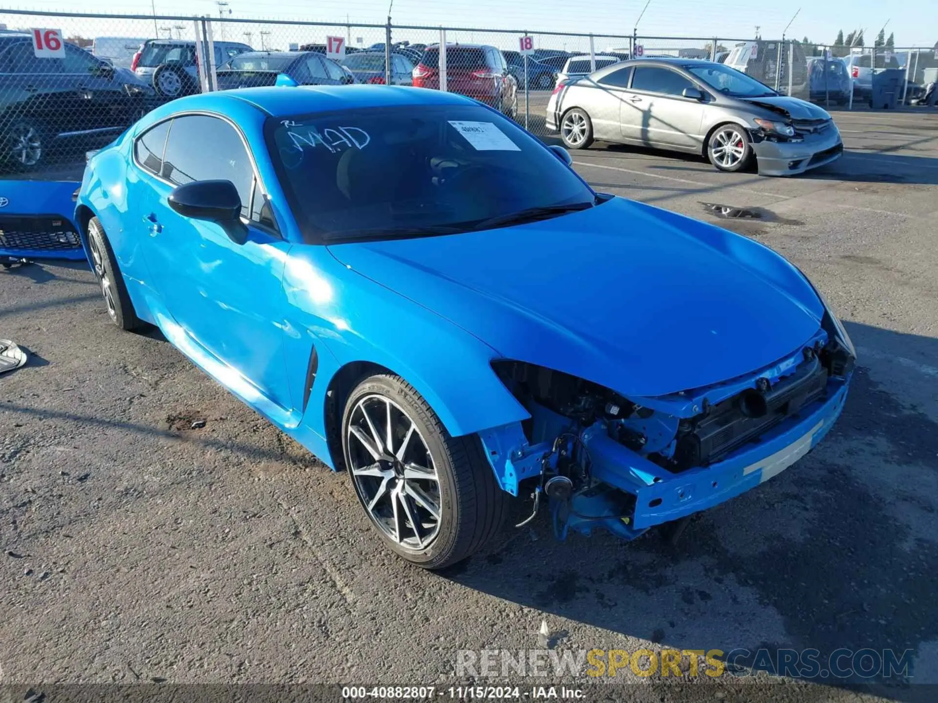 6 Photograph of a damaged car JF1ZNBC11N8750854 TOYOTA GR86 2022