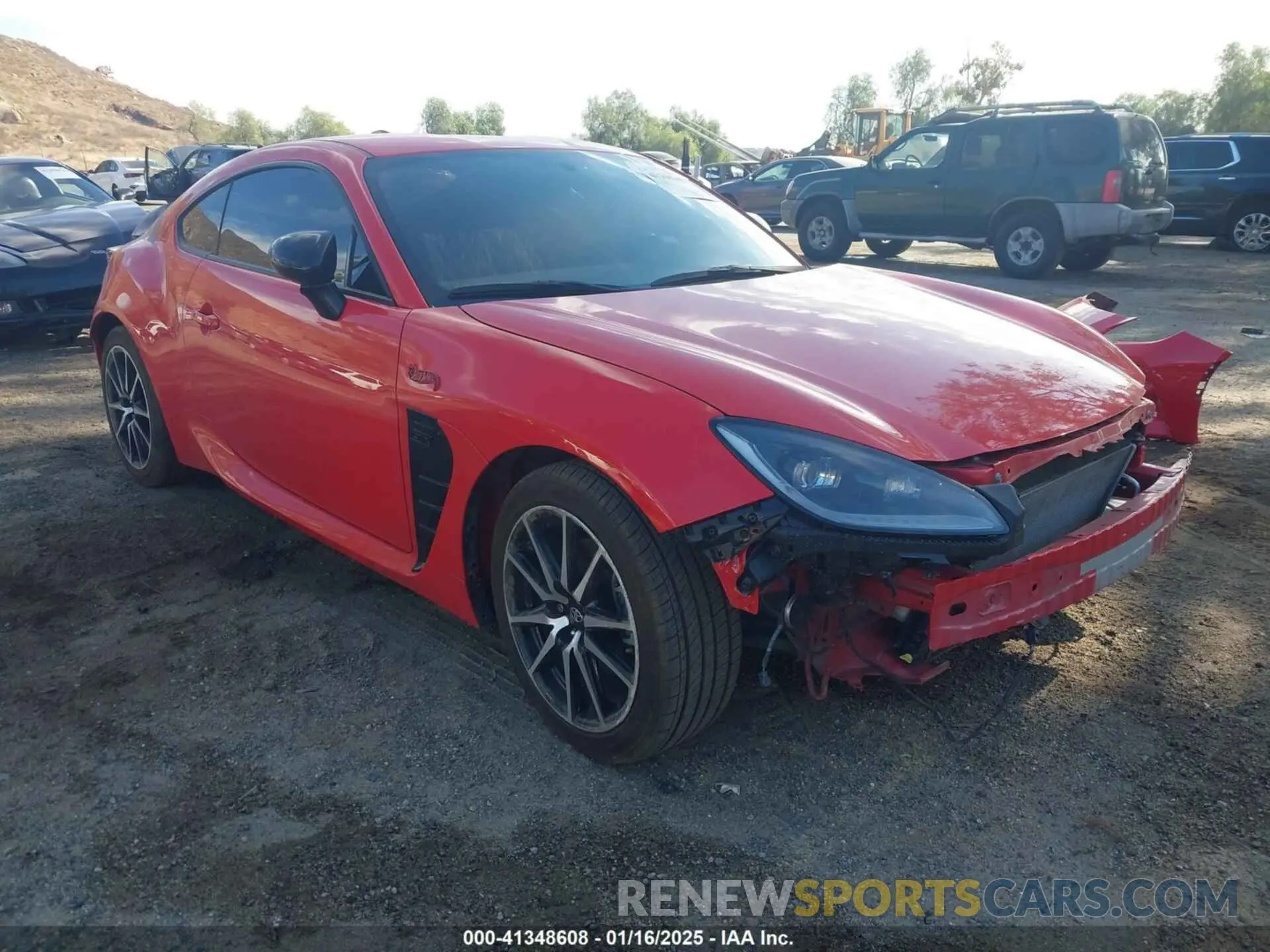 1 Photograph of a damaged car JF1ZNBC12P8754012 TOYOTA GR86 2023