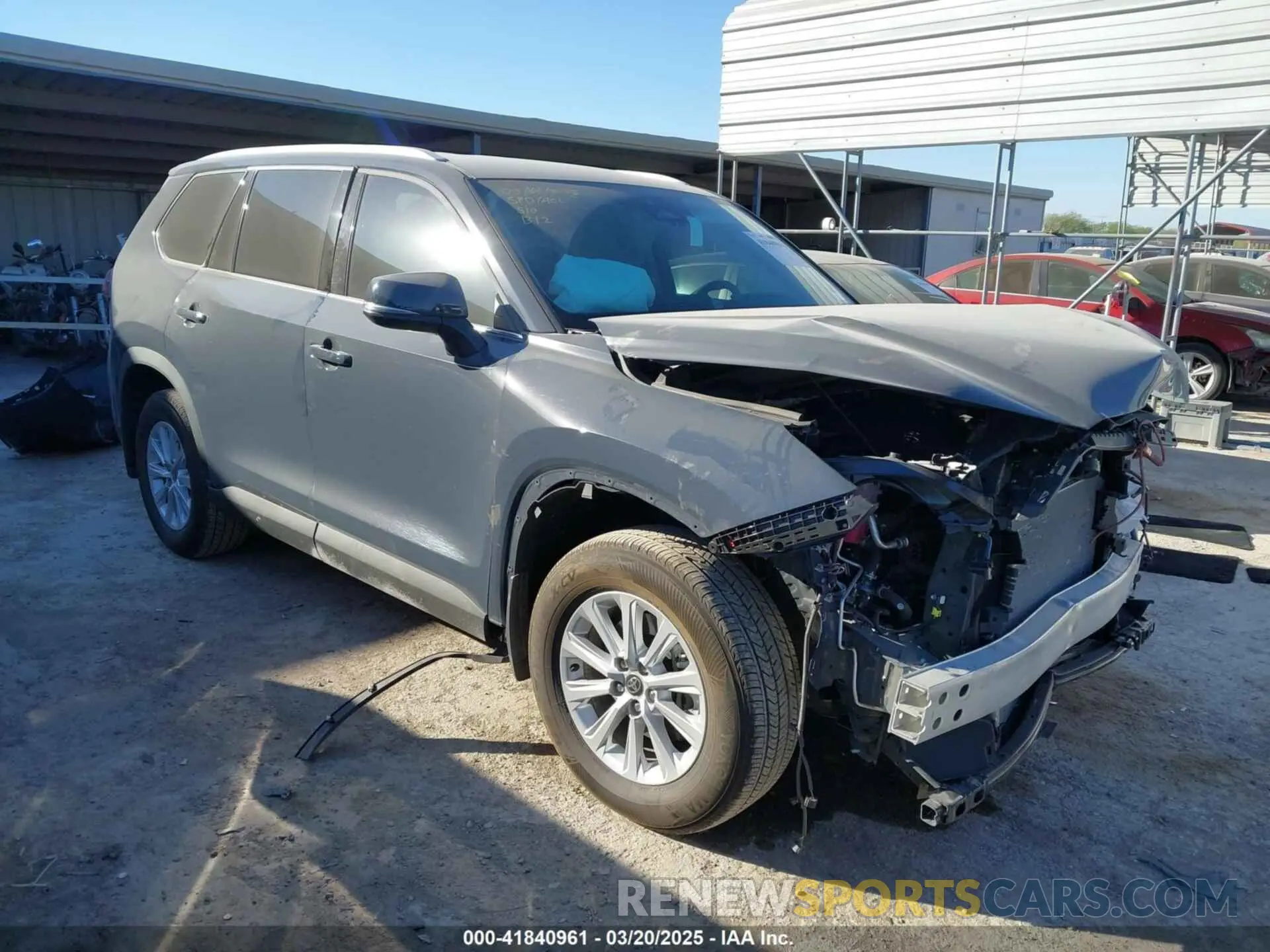 1 Photograph of a damaged car 5TDAAAA55RS018845 TOYOTA GRAND HIGHLANDER 2024