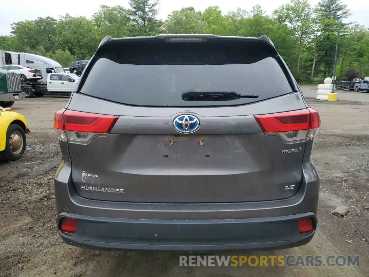 6 Фотография поврежденного автомобиля 5TDBGRFH4KS065908 TOYOTA HIGHLANDER 2019