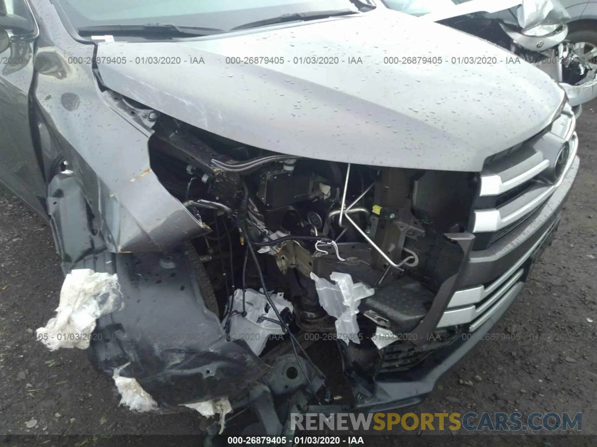 6 Photograph of a damaged car 5TDBZRFH0KS961813 TOYOTA HIGHLANDER 2019