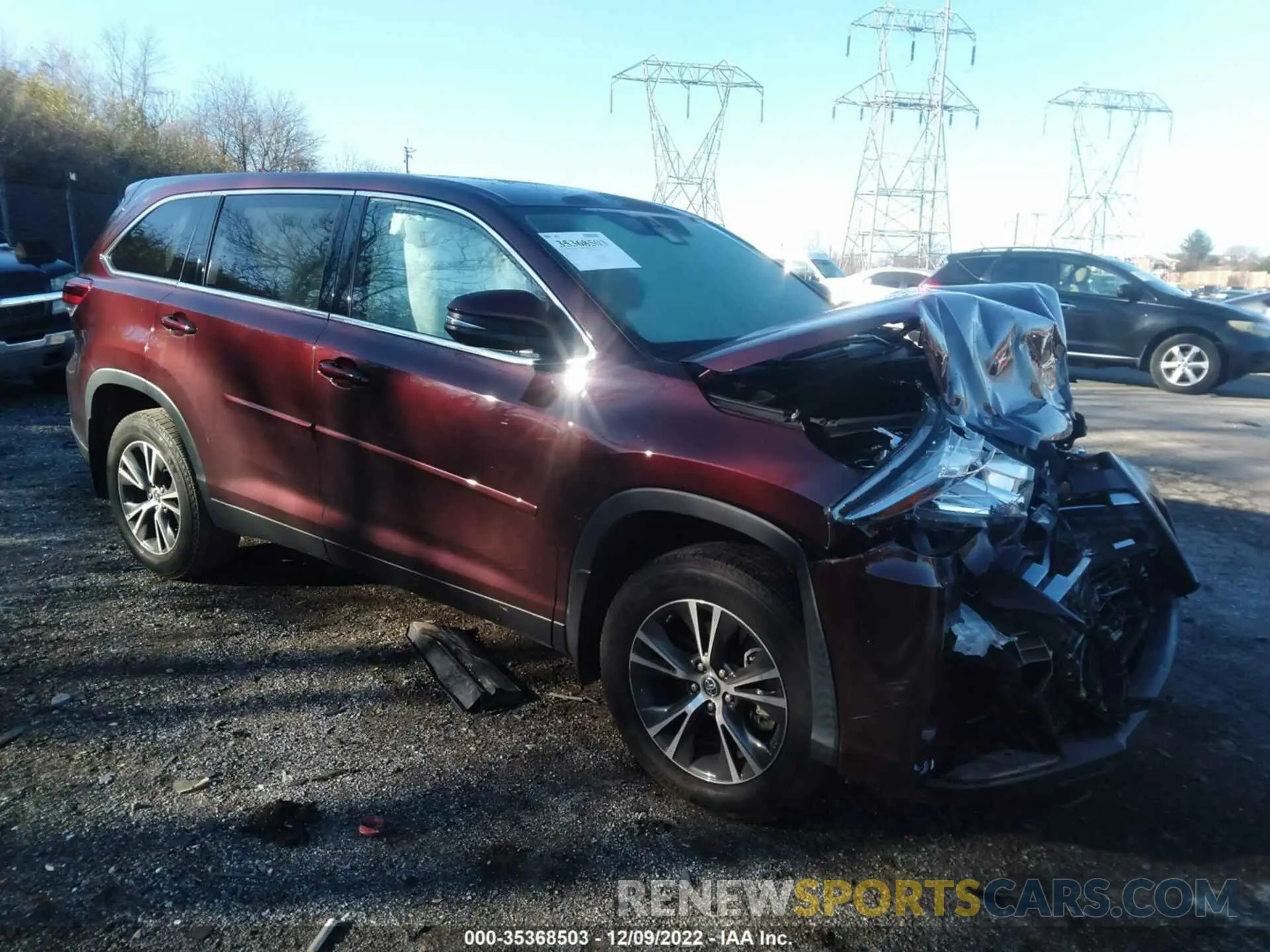 1 Фотография поврежденного автомобиля 5TDBZRFH0KS964341 TOYOTA HIGHLANDER 2019