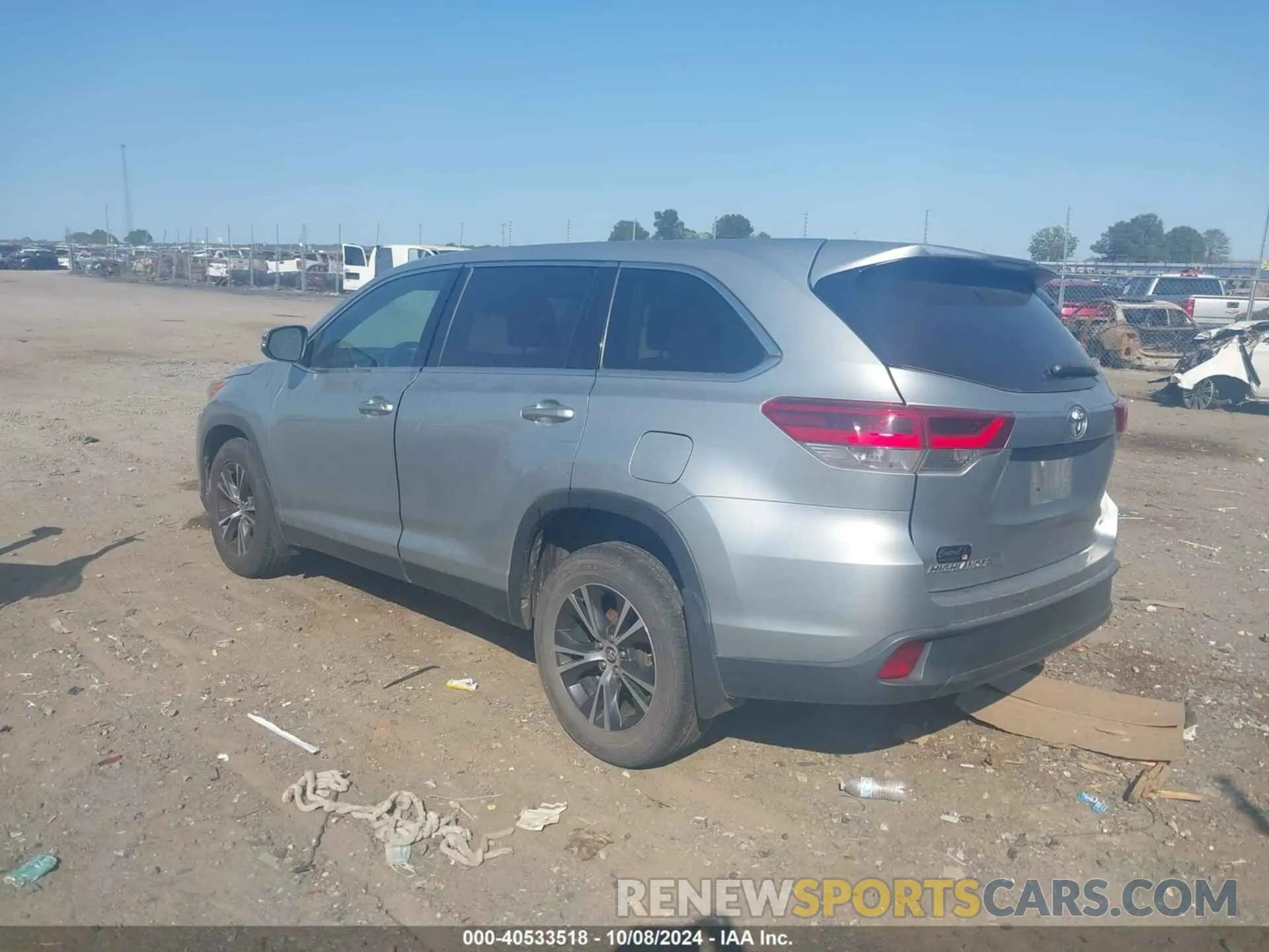 3 Фотография поврежденного автомобиля 5TDBZRFH2KS937691 TOYOTA HIGHLANDER 2019