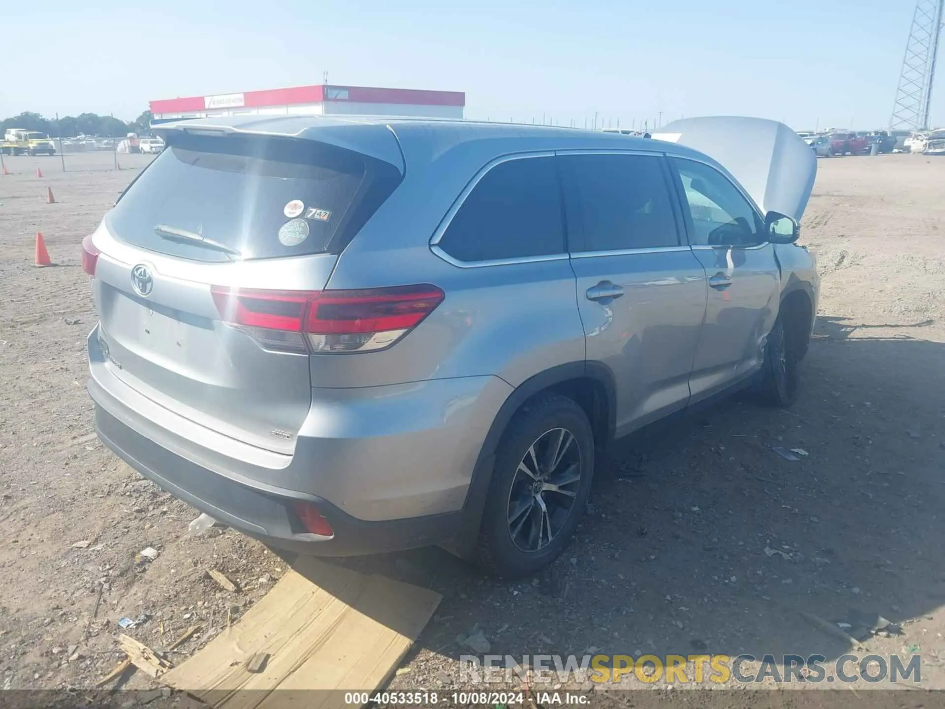 4 Фотография поврежденного автомобиля 5TDBZRFH2KS937691 TOYOTA HIGHLANDER 2019
