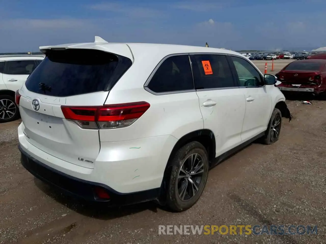 4 Фотография поврежденного автомобиля 5TDBZRFH3KS715418 TOYOTA HIGHLANDER 2019