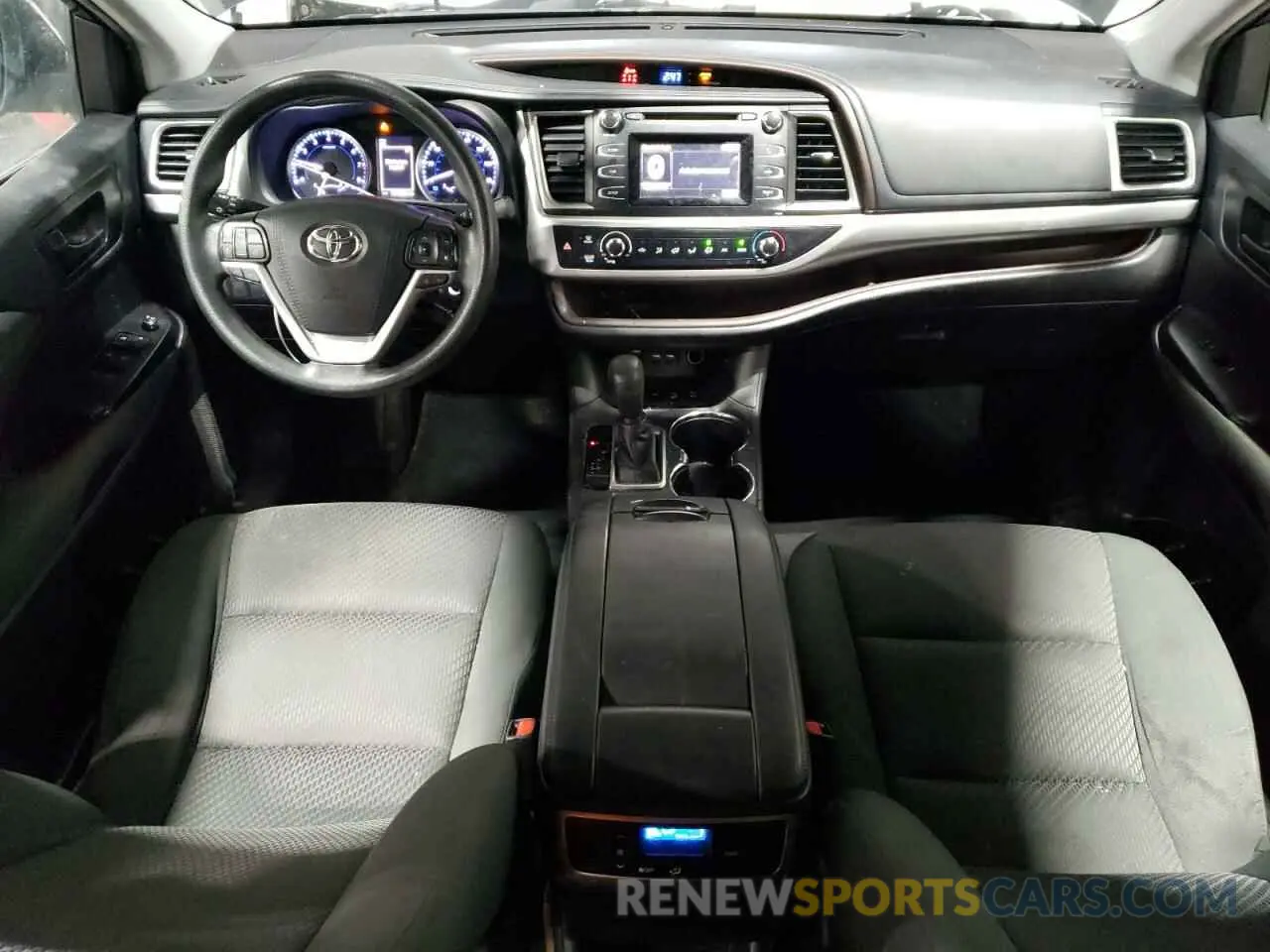 8 Photograph of a damaged car 5TDBZRFH3KS963541 TOYOTA HIGHLANDER 2019