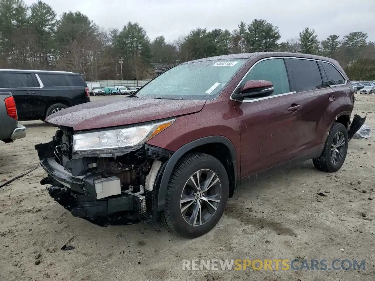 1 Фотография поврежденного автомобиля 5TDBZRFH4KS711202 TOYOTA HIGHLANDER 2019
