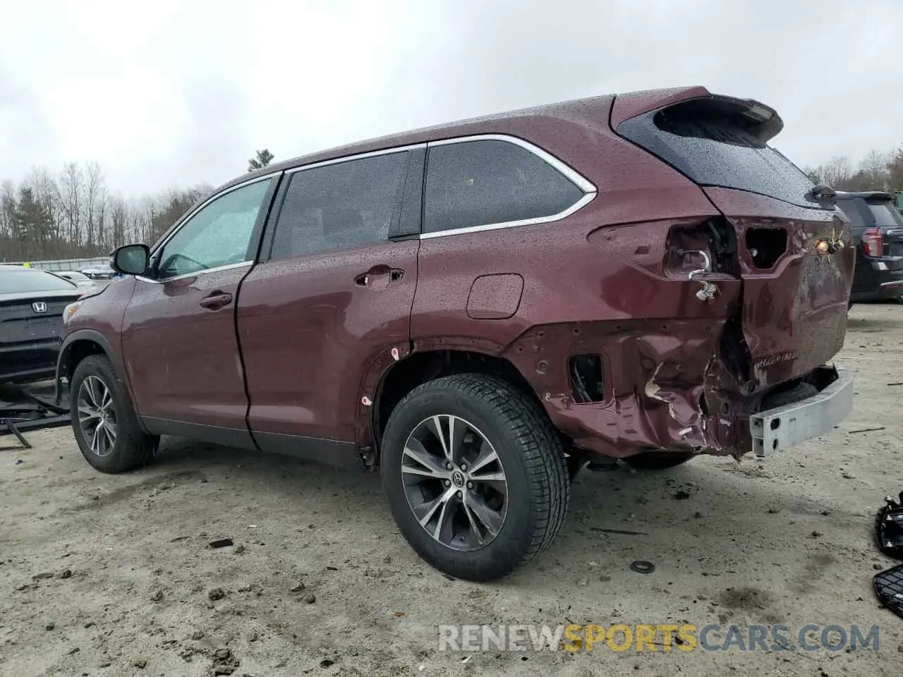 2 Фотография поврежденного автомобиля 5TDBZRFH4KS711202 TOYOTA HIGHLANDER 2019