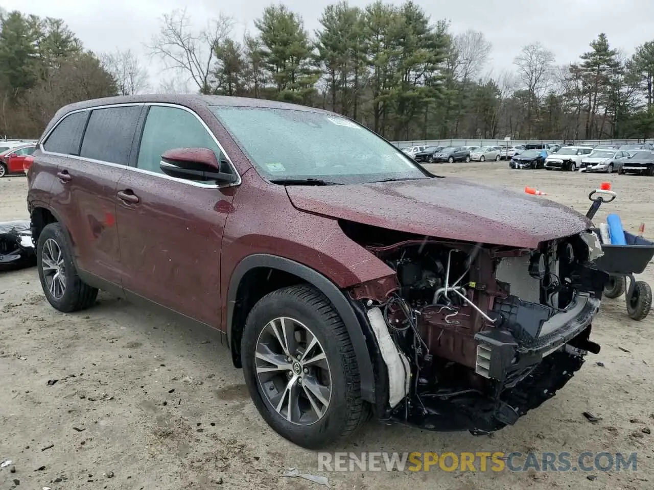 4 Фотография поврежденного автомобиля 5TDBZRFH4KS711202 TOYOTA HIGHLANDER 2019