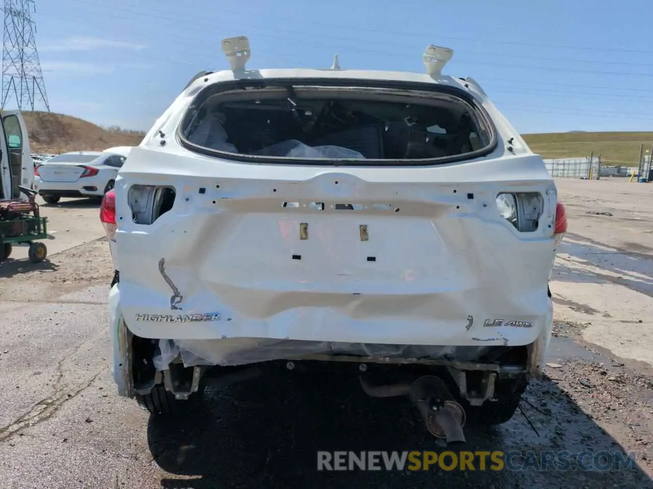 6 Фотография поврежденного автомобиля 5TDBZRFH4KS730588 TOYOTA HIGHLANDER 2019