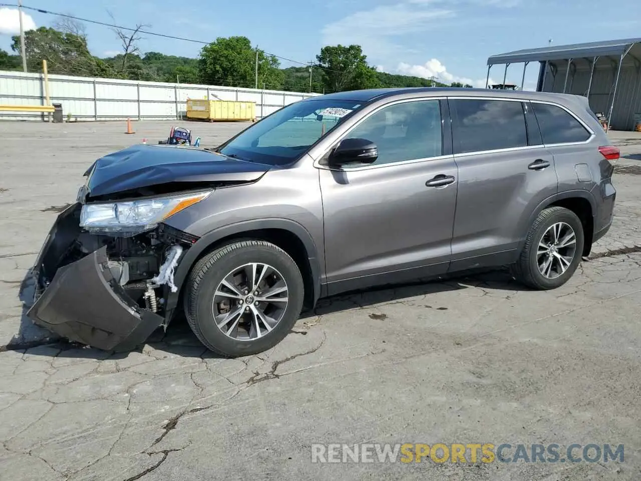 1 Фотография поврежденного автомобиля 5TDBZRFH7KS999815 TOYOTA HIGHLANDER 2019