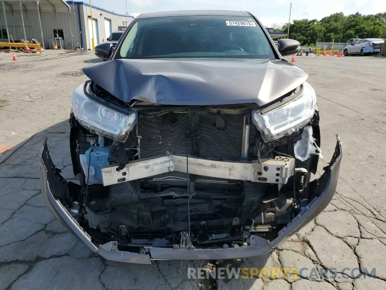 5 Фотография поврежденного автомобиля 5TDBZRFH7KS999815 TOYOTA HIGHLANDER 2019