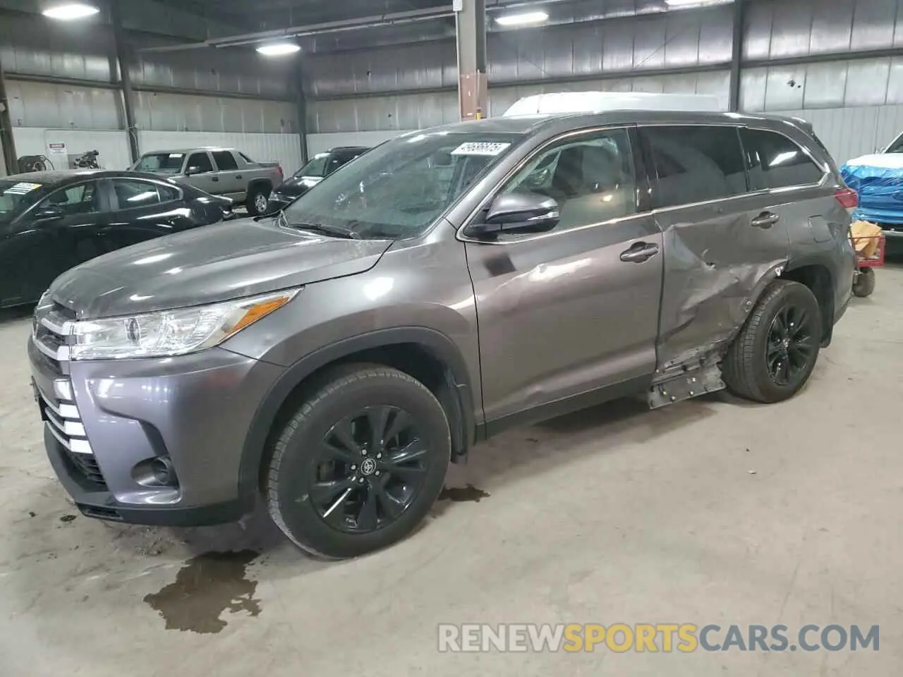 1 Фотография поврежденного автомобиля 5TDBZRFH8KS726401 TOYOTA HIGHLANDER 2019