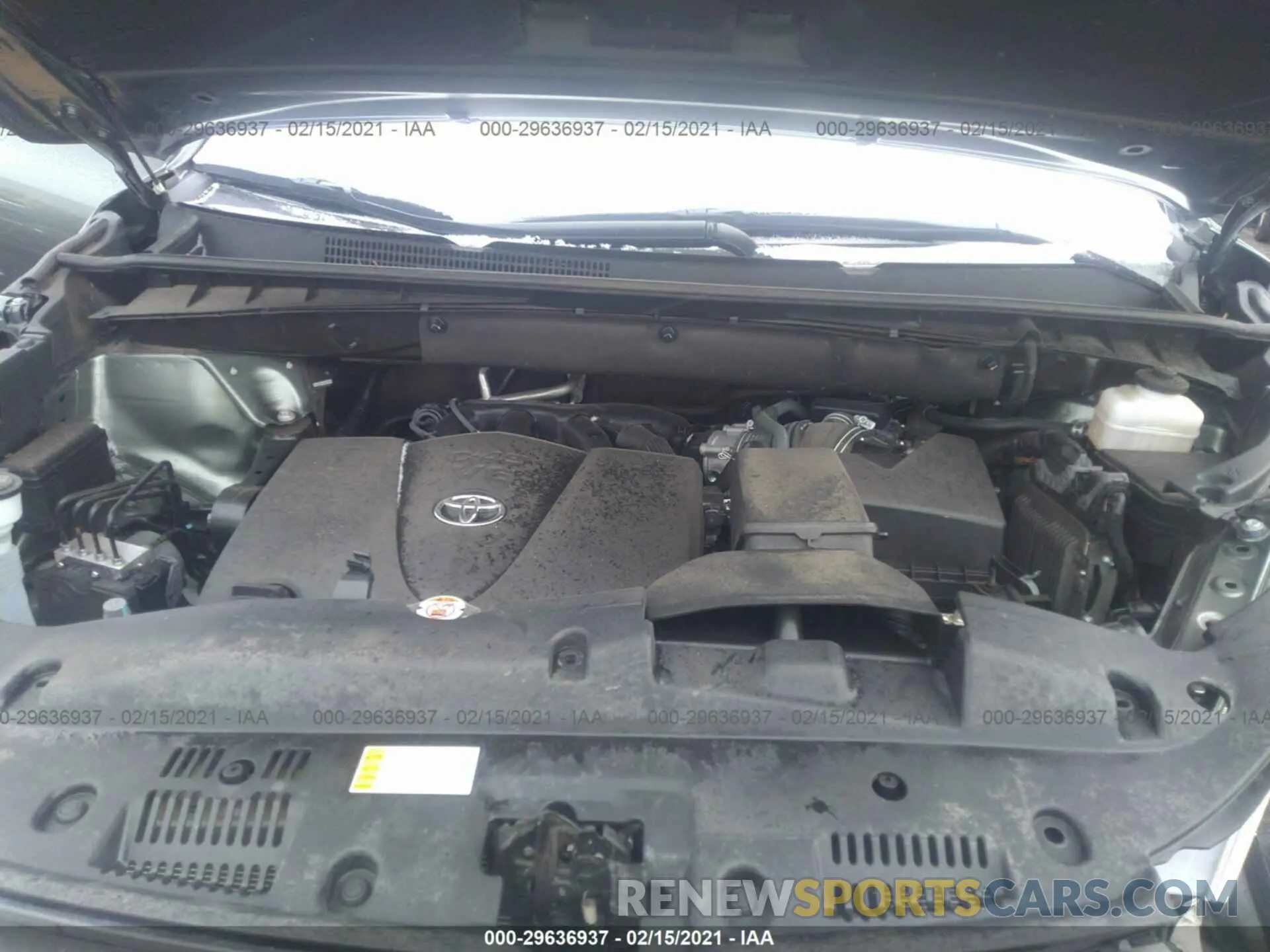 10 Фотография поврежденного автомобиля 5TDBZRFH8KS727435 TOYOTA HIGHLANDER 2019