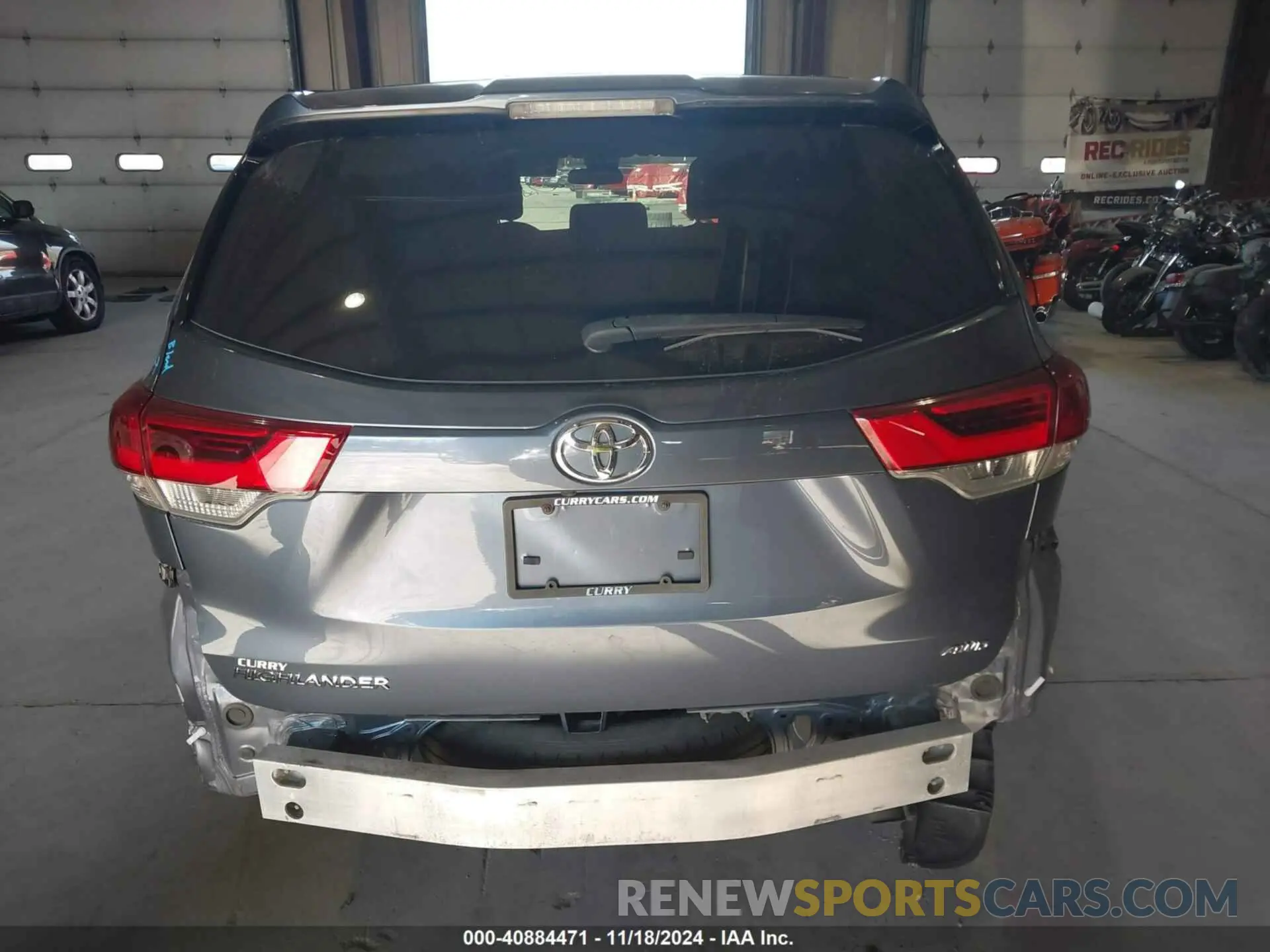 16 Photograph of a damaged car 5TDBZRFH8KS740959 TOYOTA HIGHLANDER 2019