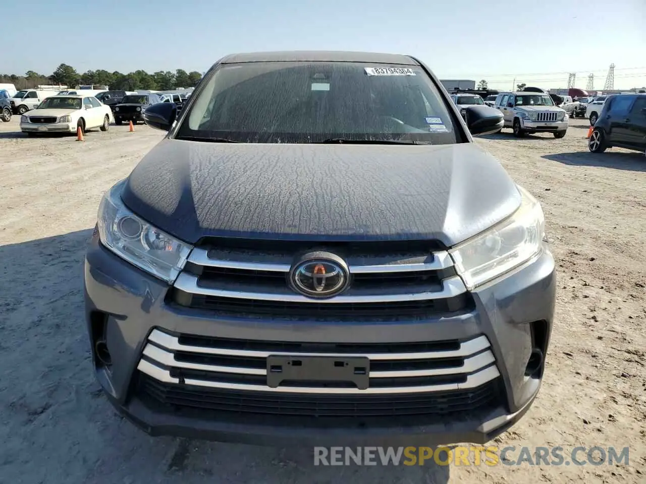 5 Фотография поврежденного автомобиля 5TDBZRFH9KS924260 TOYOTA HIGHLANDER 2019