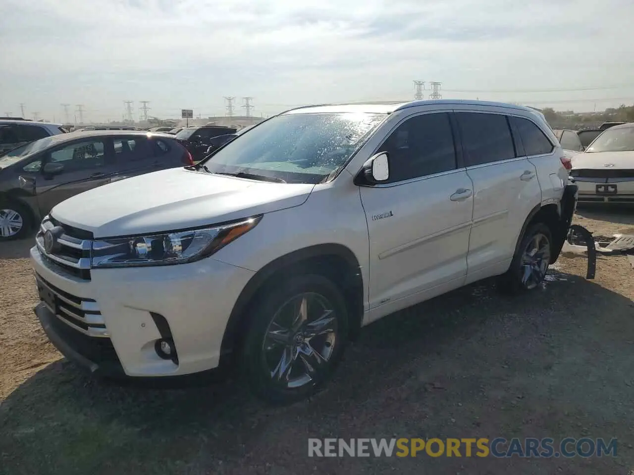 1 Фотография поврежденного автомобиля 5TDDGRFH1KS062490 TOYOTA HIGHLANDER 2019
