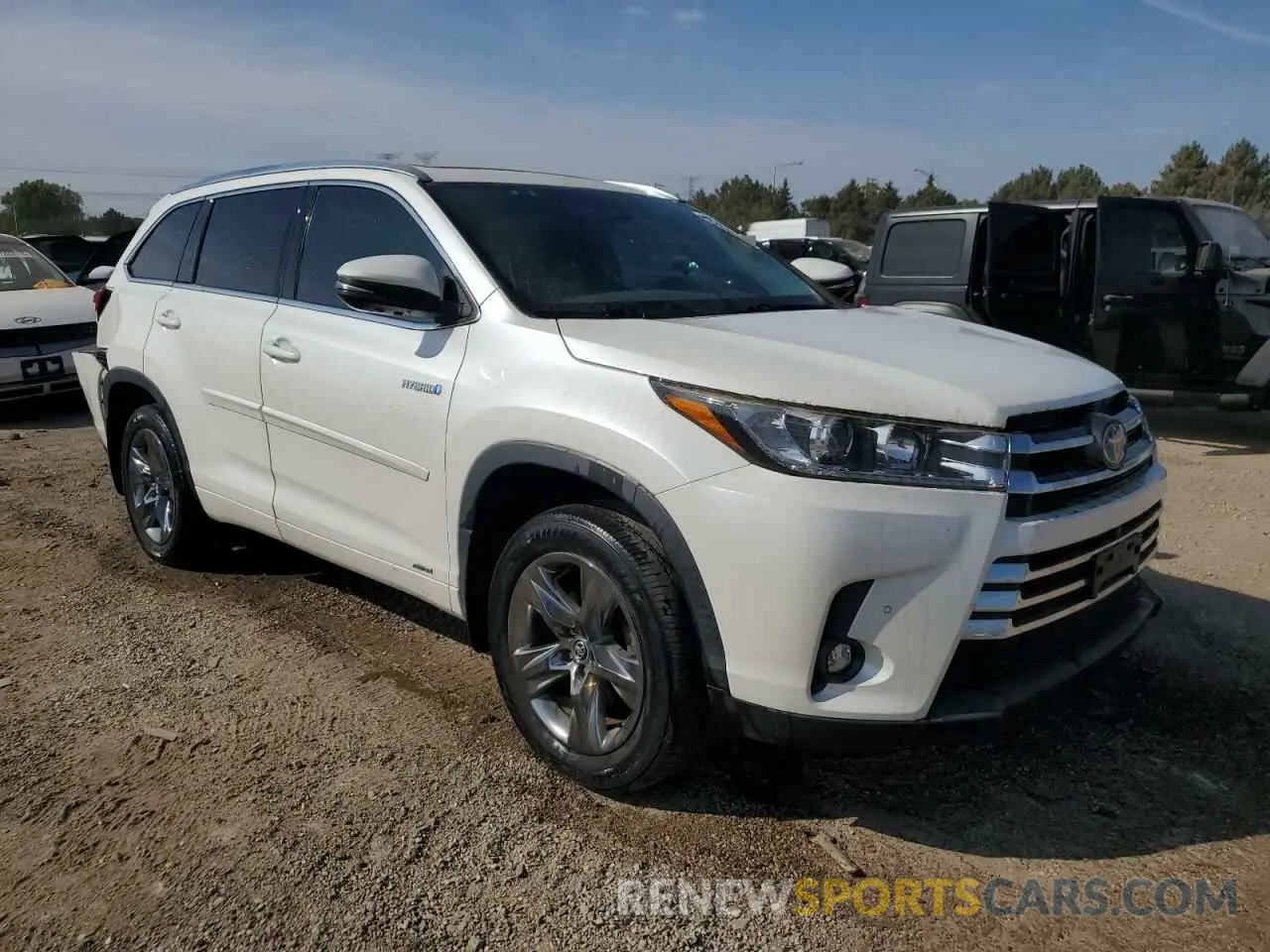 4 Фотография поврежденного автомобиля 5TDDGRFH1KS062490 TOYOTA HIGHLANDER 2019