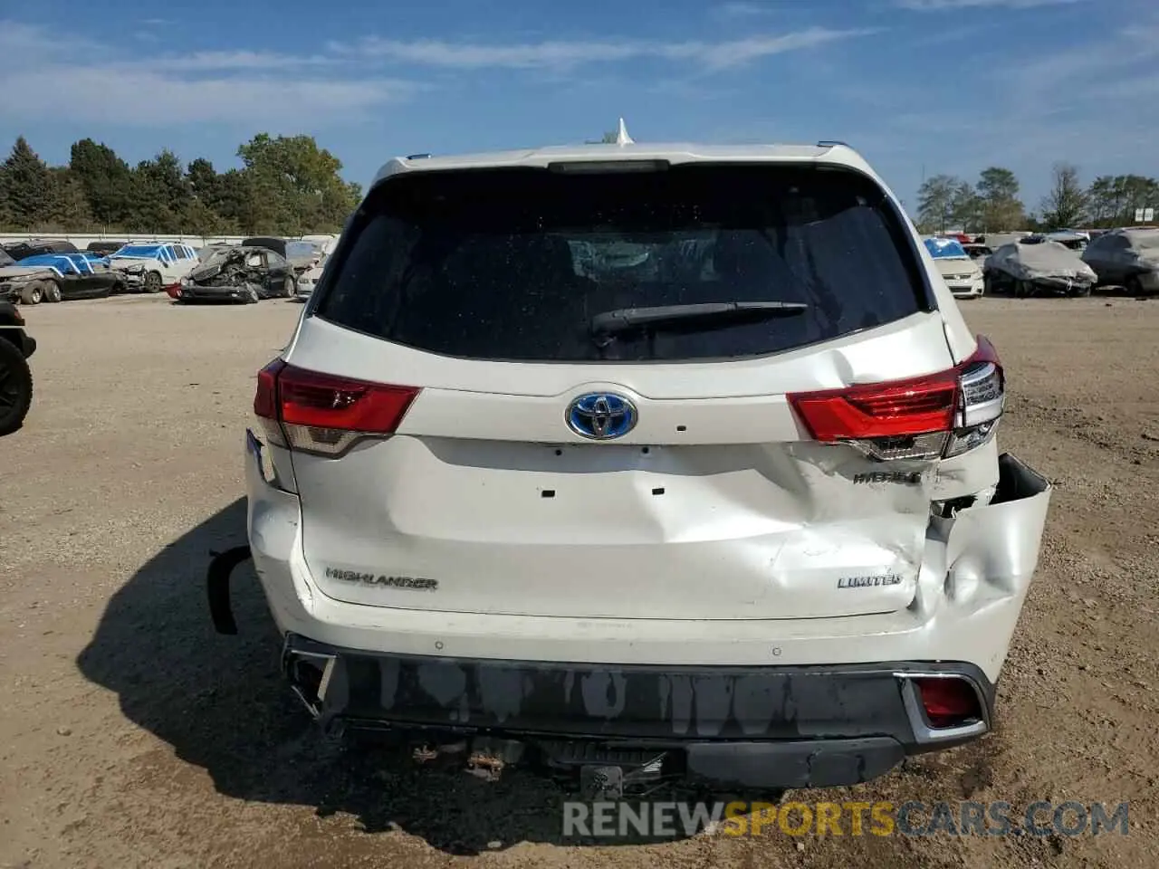 6 Фотография поврежденного автомобиля 5TDDGRFH1KS062490 TOYOTA HIGHLANDER 2019