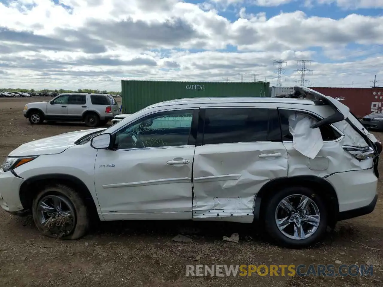 9 Фотография поврежденного автомобиля 5TDDGRFH3KS068422 TOYOTA HIGHLANDER 2019