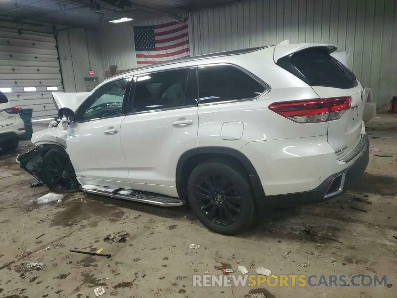 2 Фотография поврежденного автомобиля 5TDDGRFH3KS071269 TOYOTA HIGHLANDER 2019