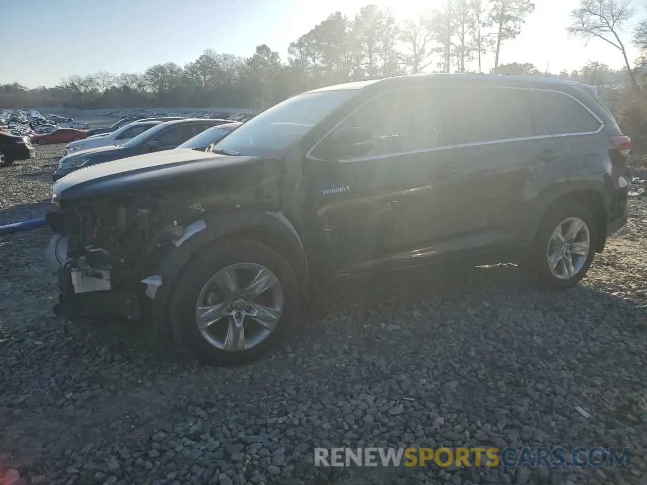 1 Photograph of a damaged car 5TDDGRFH7KS078497 TOYOTA HIGHLANDER 2019