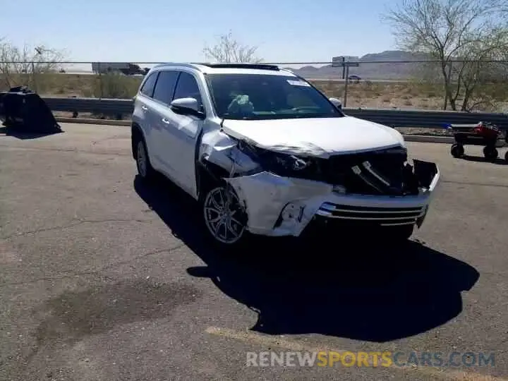 12 Photograph of a damaged car 5TDDGRFHXKS058826 TOYOTA HIGHLANDER 2019