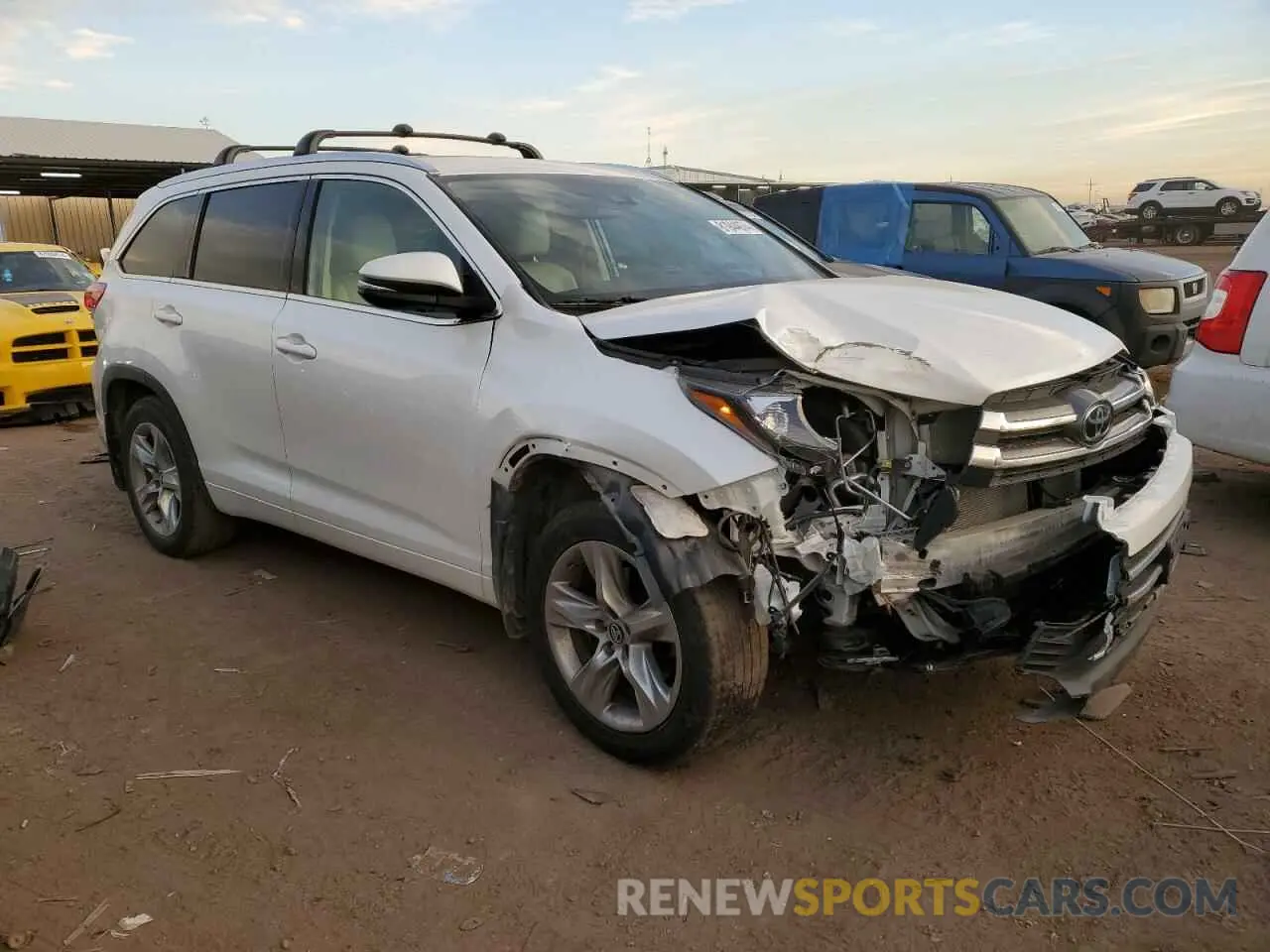 4 Фотография поврежденного автомобиля 5TDDZRFH1KS721498 TOYOTA HIGHLANDER 2019