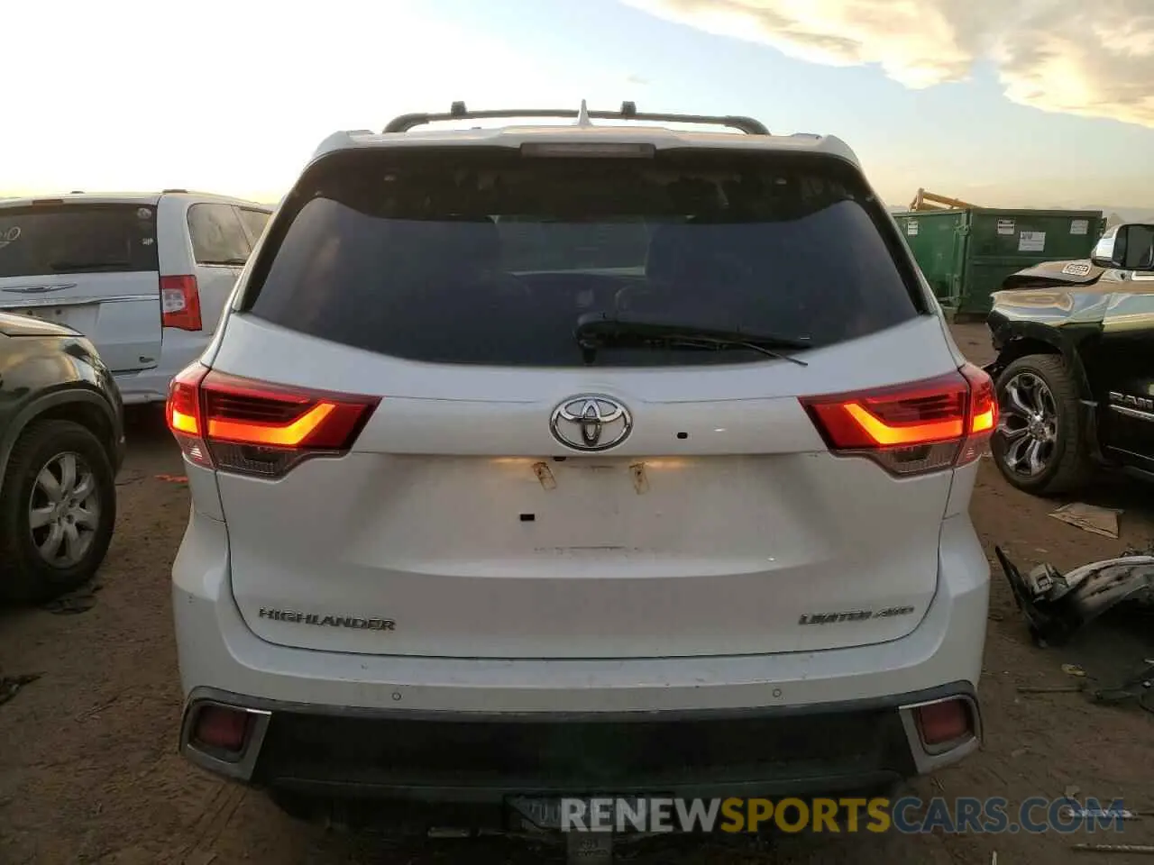 6 Фотография поврежденного автомобиля 5TDDZRFH1KS721498 TOYOTA HIGHLANDER 2019