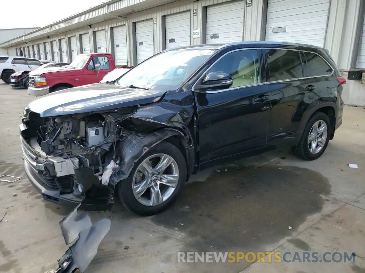 1 Photograph of a damaged car 5TDDZRFH1KS734073 TOYOTA HIGHLANDER 2019