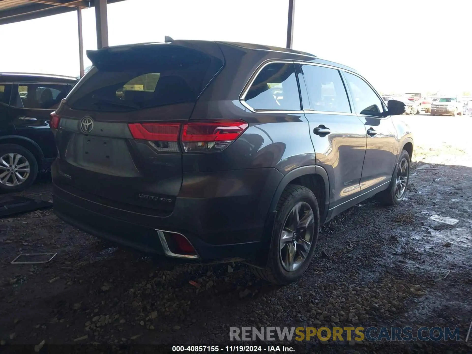 4 Фотография поврежденного автомобиля 5TDDZRFH1KS965121 TOYOTA HIGHLANDER 2019