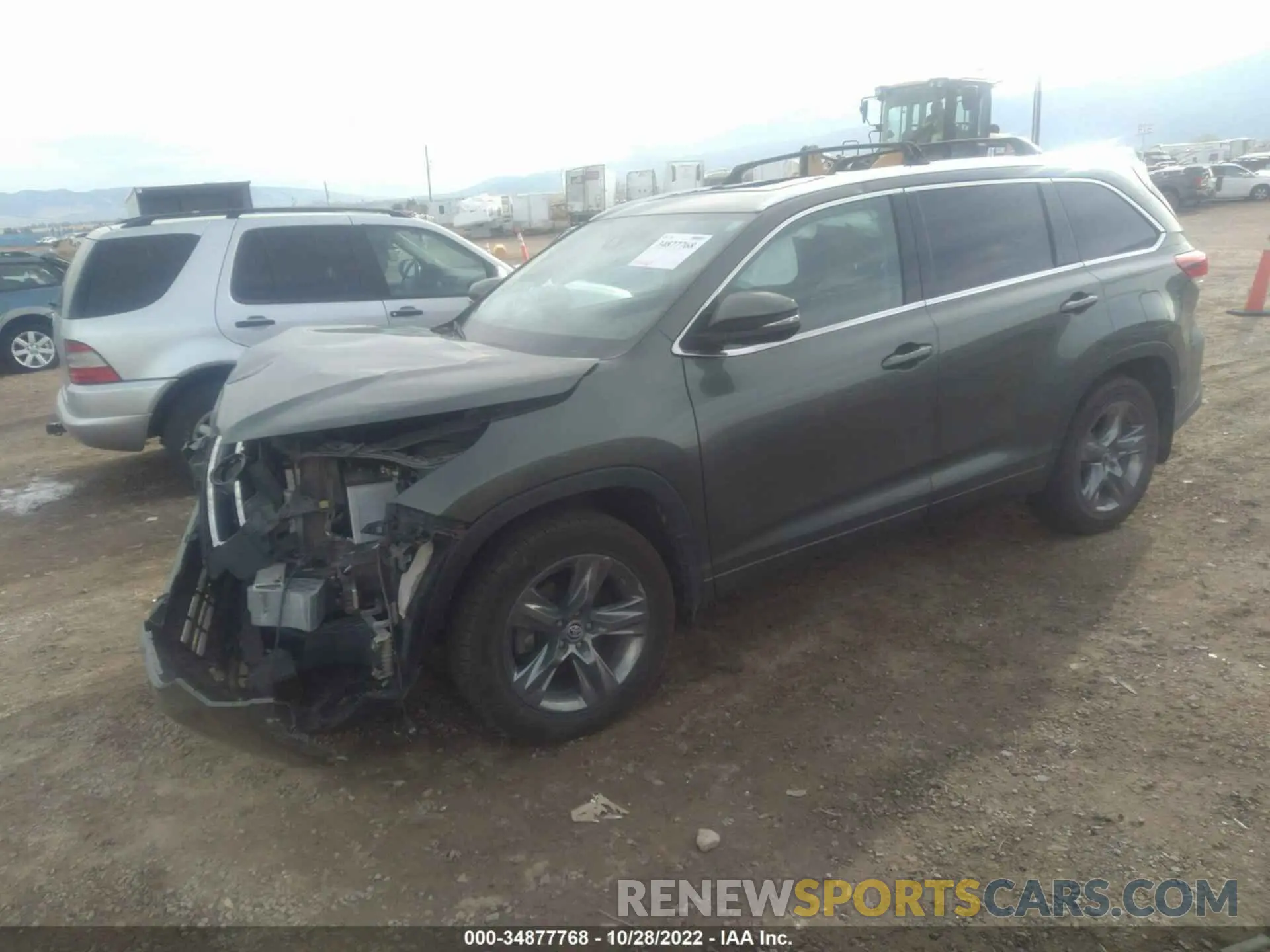 2 Фотография поврежденного автомобиля 5TDDZRFH4KS972600 TOYOTA HIGHLANDER 2019