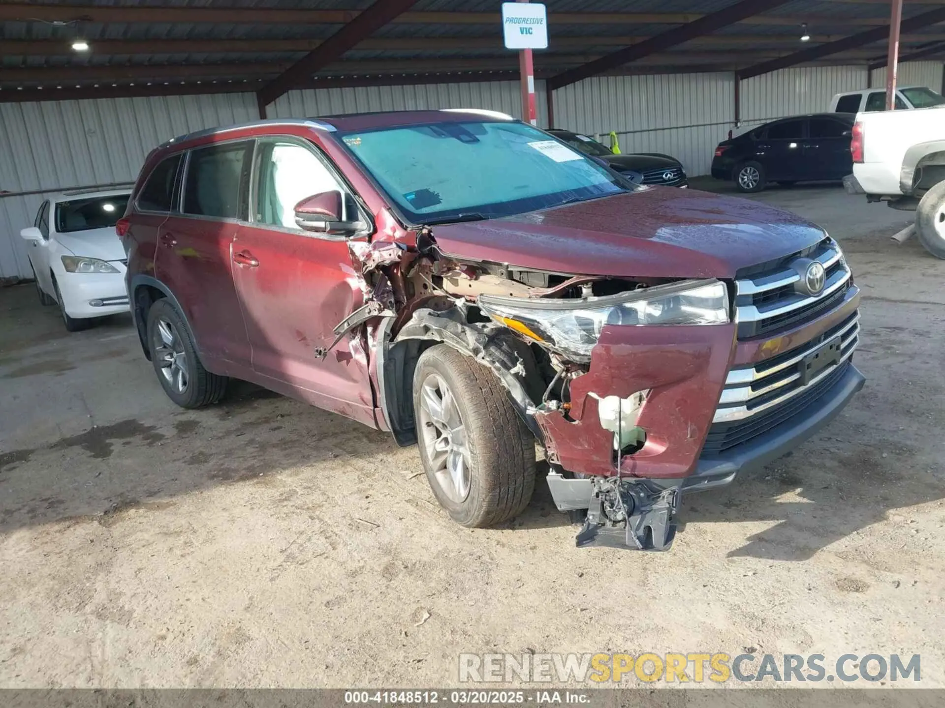 1 Фотография поврежденного автомобиля 5TDDZRFH5KS948600 TOYOTA HIGHLANDER 2019