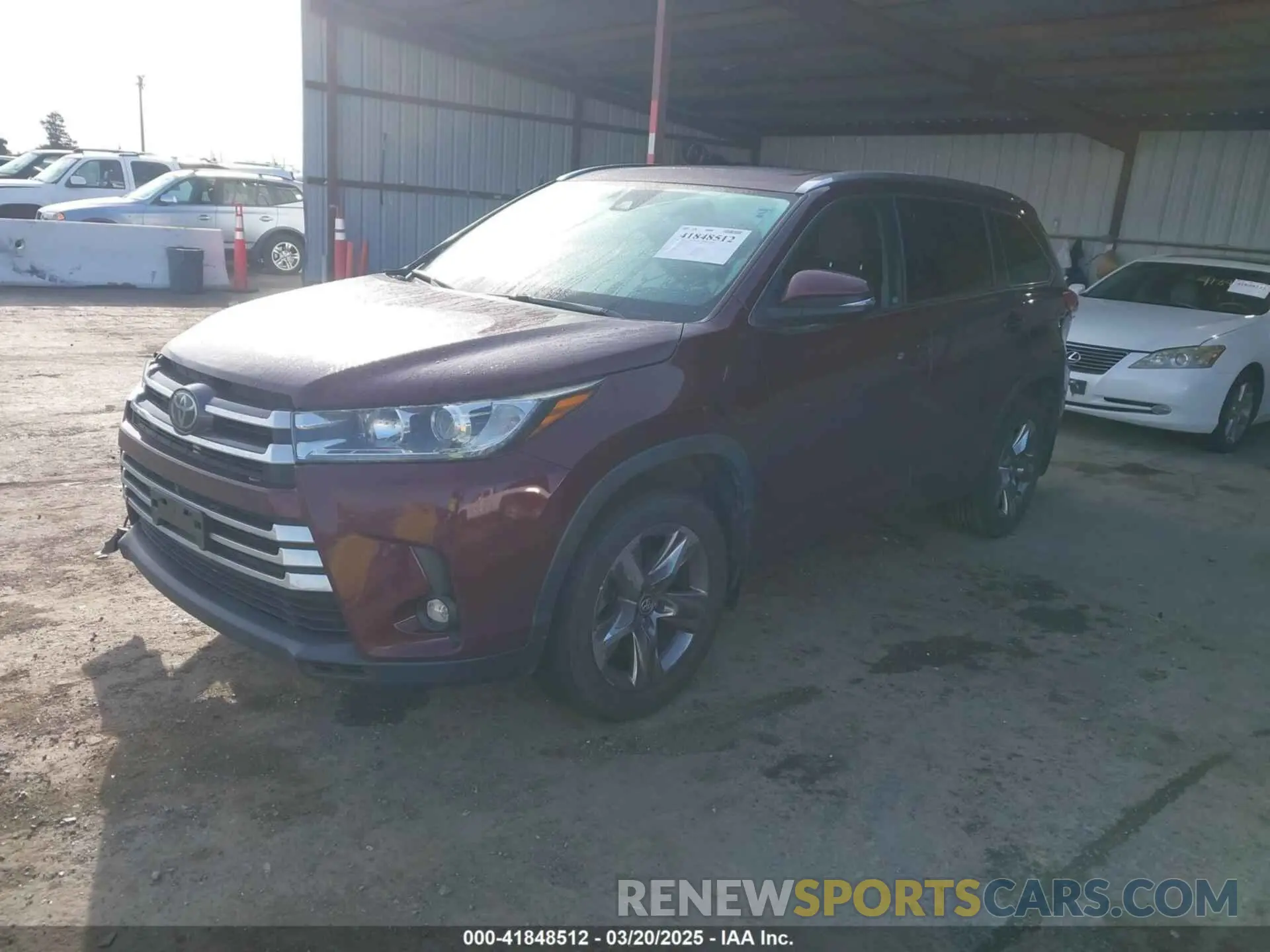 2 Фотография поврежденного автомобиля 5TDDZRFH5KS948600 TOYOTA HIGHLANDER 2019