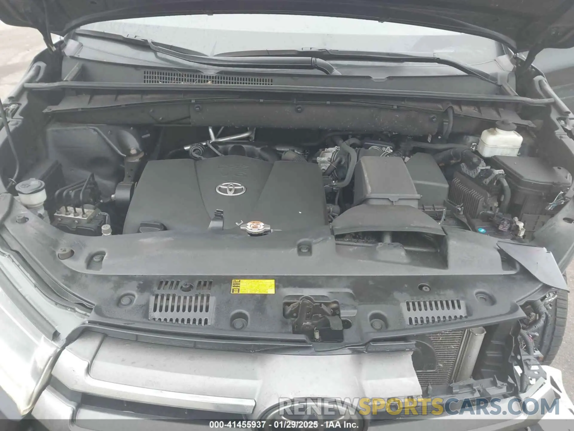 10 Фотография поврежденного автомобиля 5TDDZRFH6KS977765 TOYOTA HIGHLANDER 2019