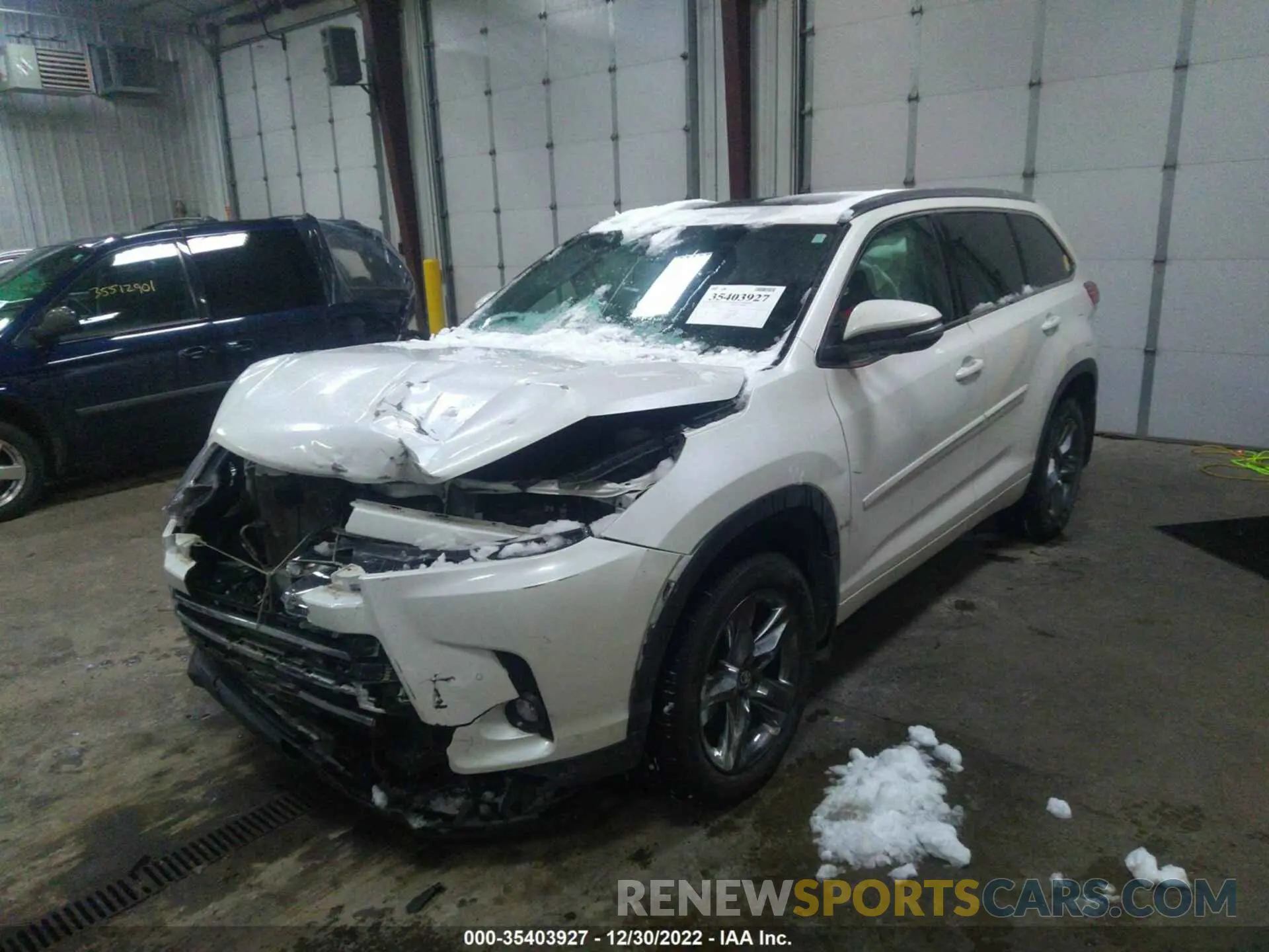 2 Фотография поврежденного автомобиля 5TDDZRFH8KS937493 TOYOTA HIGHLANDER 2019