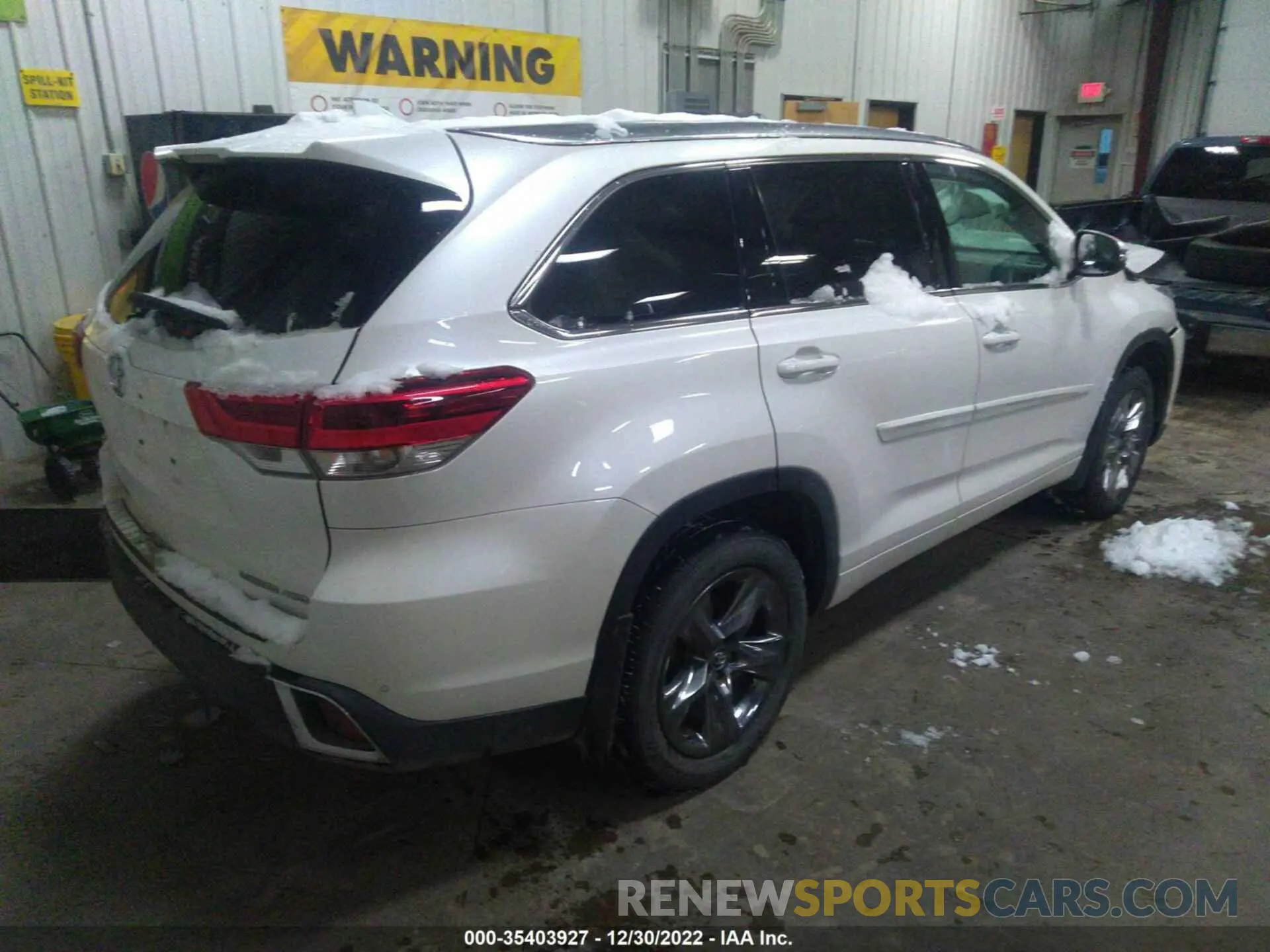 4 Фотография поврежденного автомобиля 5TDDZRFH8KS937493 TOYOTA HIGHLANDER 2019