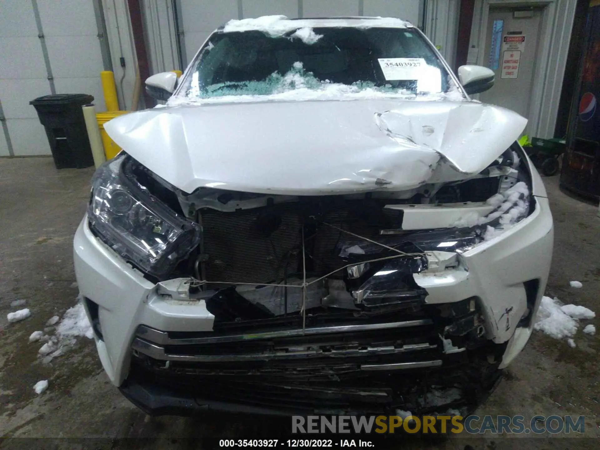 6 Фотография поврежденного автомобиля 5TDDZRFH8KS937493 TOYOTA HIGHLANDER 2019