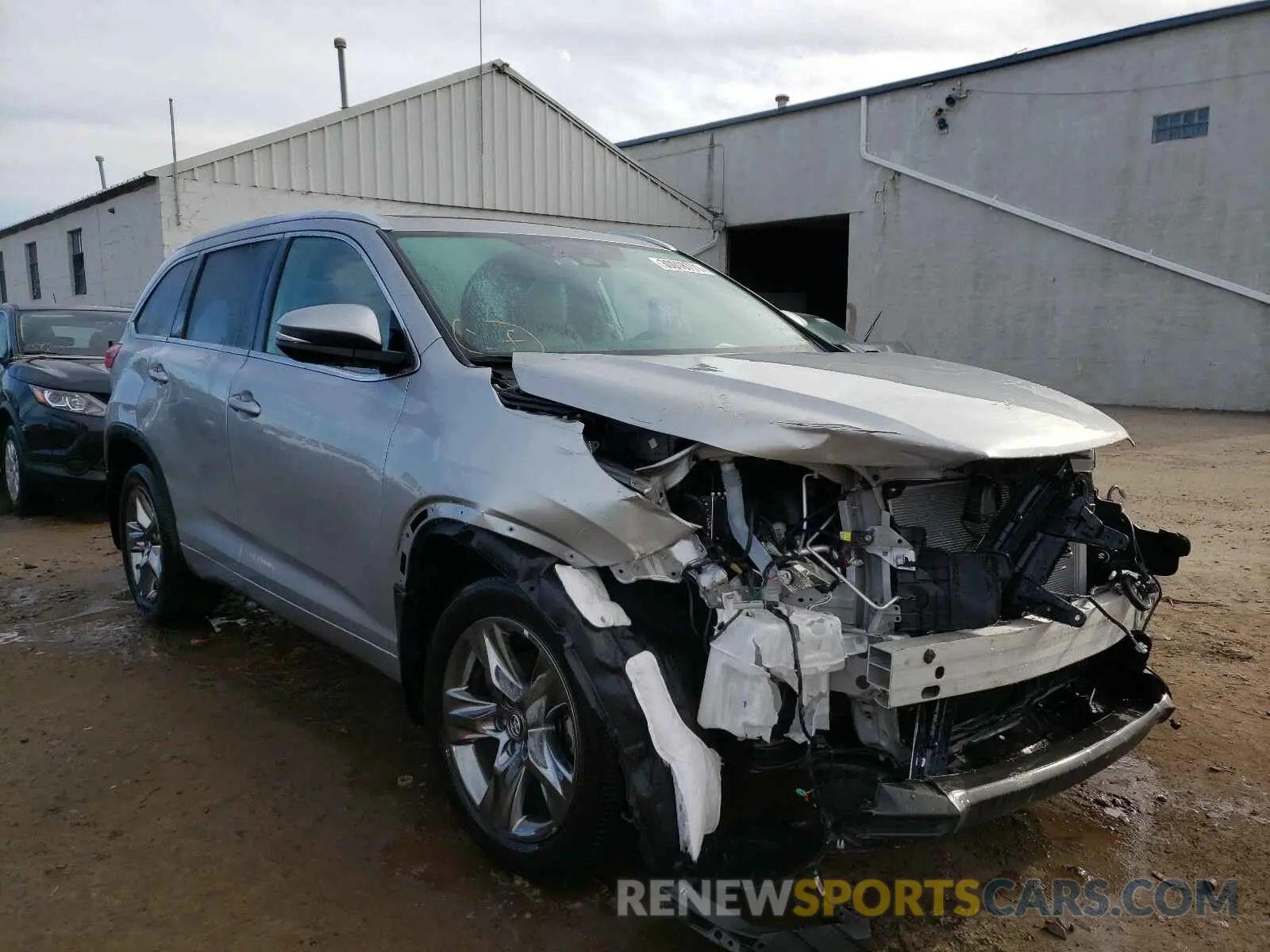 1 Photograph of a damaged car 5TDDZRFH9KS998092 TOYOTA HIGHLANDER 2019