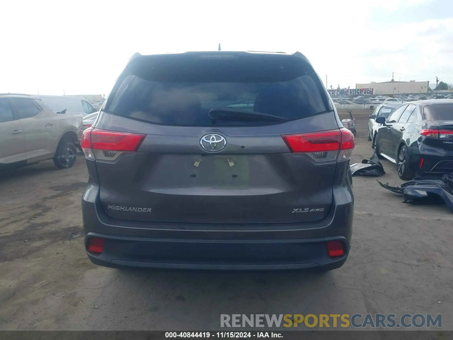 16 Фотография поврежденного автомобиля 5TDJZRFH0KS564520 TOYOTA HIGHLANDER 2019