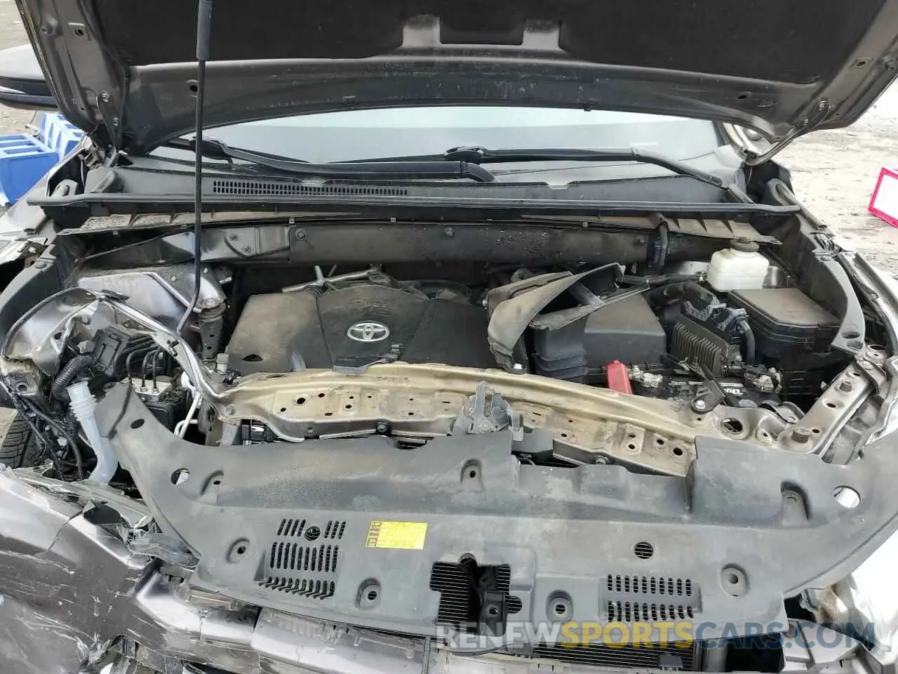 12 Фотография поврежденного автомобиля 5TDJZRFH0KS585593 TOYOTA HIGHLANDER 2019