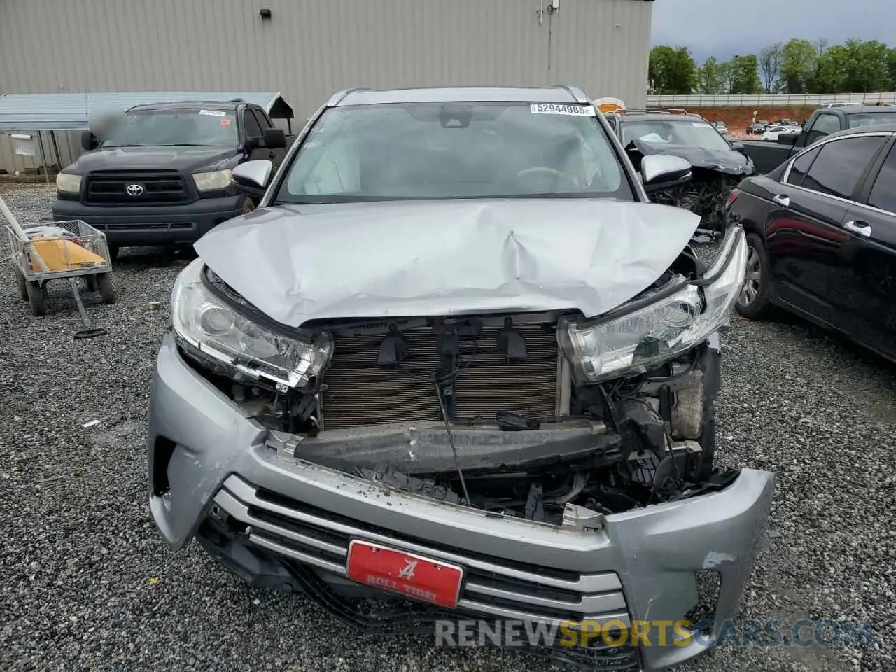 5 Фотография поврежденного автомобиля 5TDJZRFH0KS593872 TOYOTA HIGHLANDER 2019