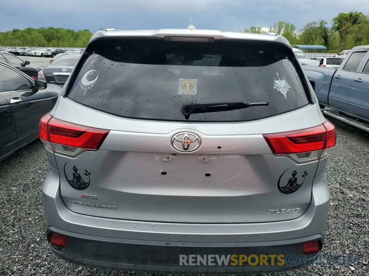 6 Фотография поврежденного автомобиля 5TDJZRFH0KS593872 TOYOTA HIGHLANDER 2019