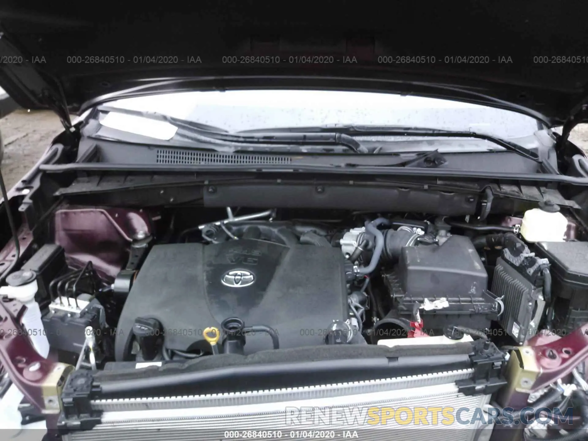 10 Фотография поврежденного автомобиля 5TDJZRFH0KS985105 TOYOTA HIGHLANDER 2019