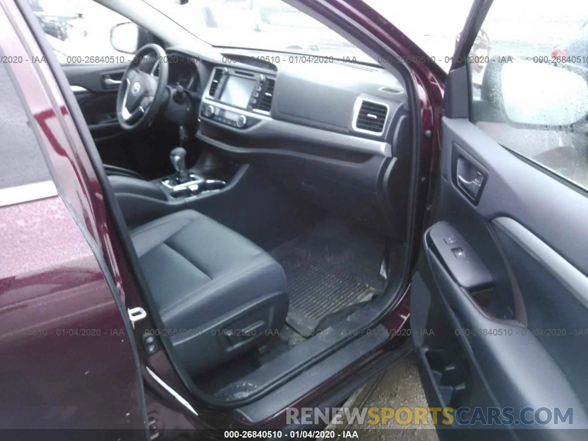 5 Фотография поврежденного автомобиля 5TDJZRFH0KS985105 TOYOTA HIGHLANDER 2019