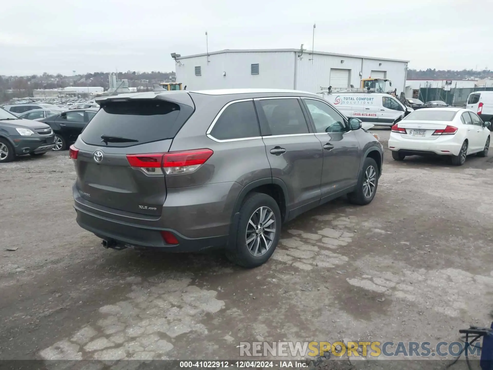 4 Фотография поврежденного автомобиля 5TDJZRFH1KS628192 TOYOTA HIGHLANDER 2019