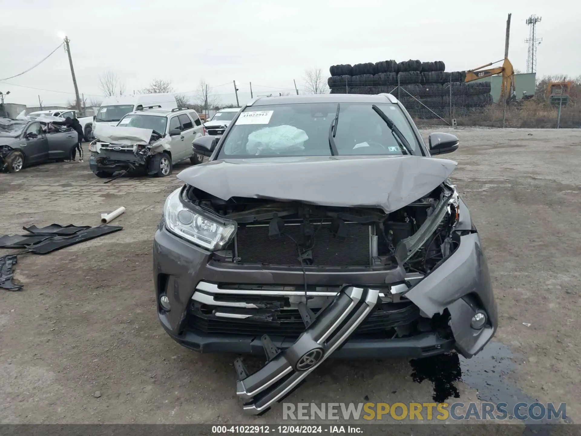 6 Фотография поврежденного автомобиля 5TDJZRFH1KS628192 TOYOTA HIGHLANDER 2019