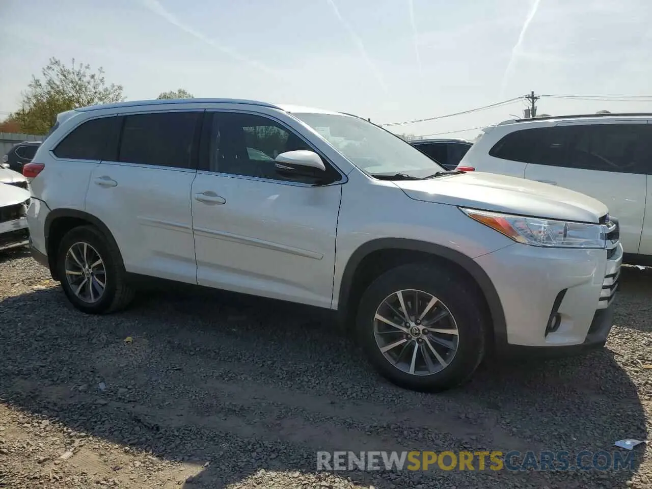 4 Фотография поврежденного автомобиля 5TDJZRFH1KS629231 TOYOTA HIGHLANDER 2019